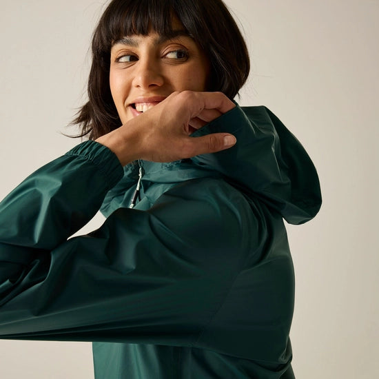 Womens Pack It Jacket (Mediterranea Green)