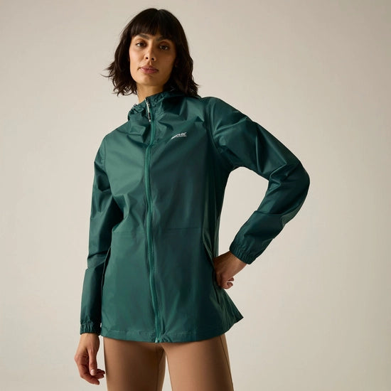 Womens Pack It Jacket (Mediterranea Green)