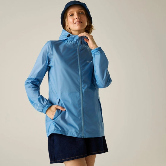 Womens Pack It Jacket (Washed Denim)