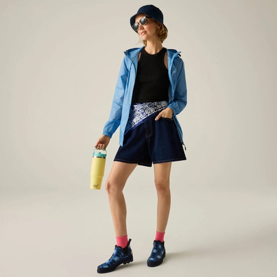 Womens Pack It Jacket (Washed Denim)