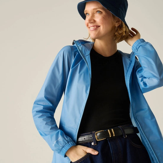 Womens Pack It Jacket (Washed Denim)