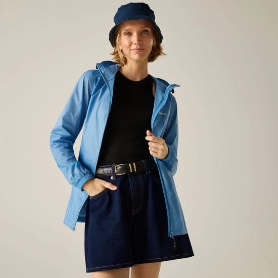 Womens Pack It Jacket (Washed Denim)