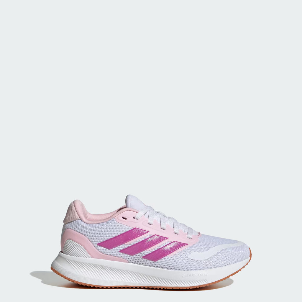 Youth Runfalcon 5 Trainers (White/Pink)