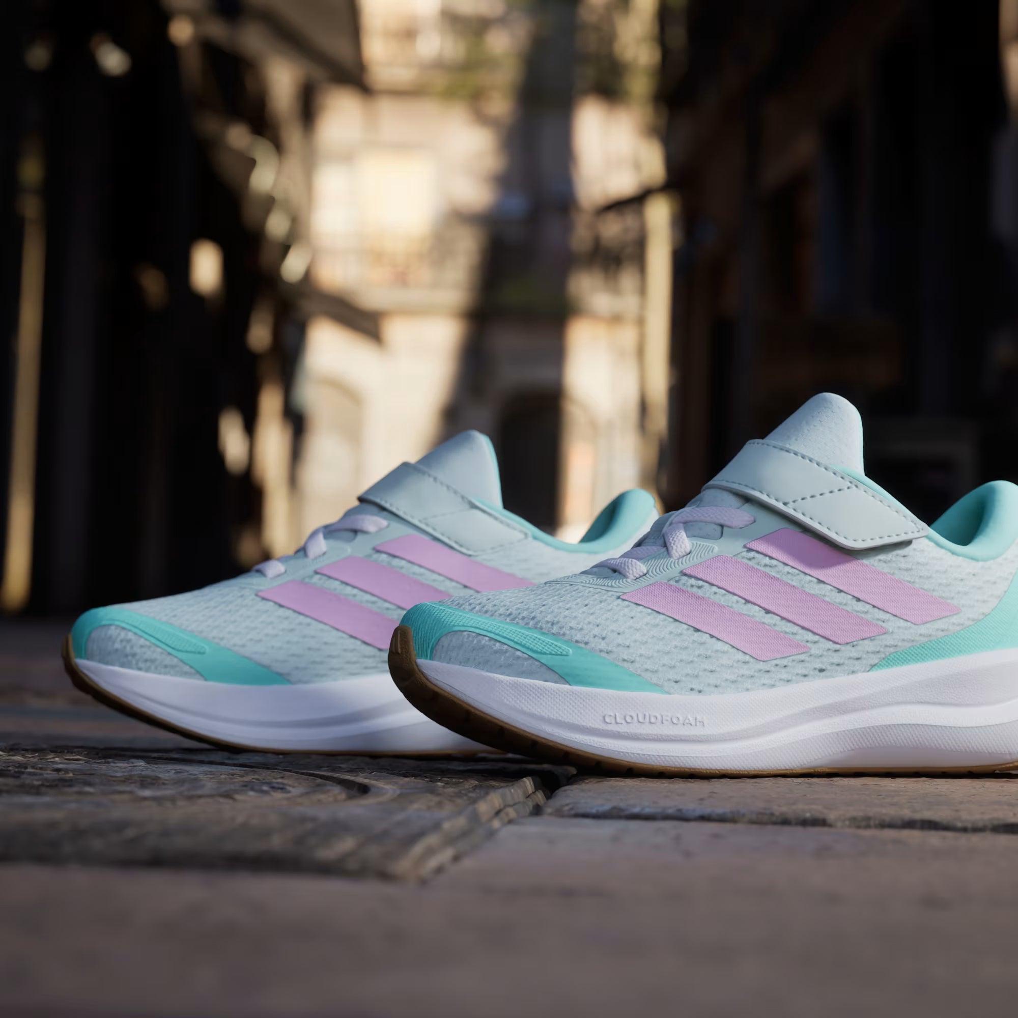 Junior Runfalcon 6 Trainers (Halo Mint/Bliss Lilac/Flash Aqua)