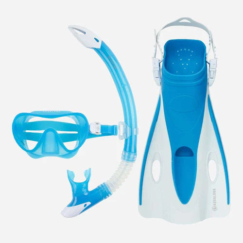 Adults Nabul Snorkel Set (Blue/White)