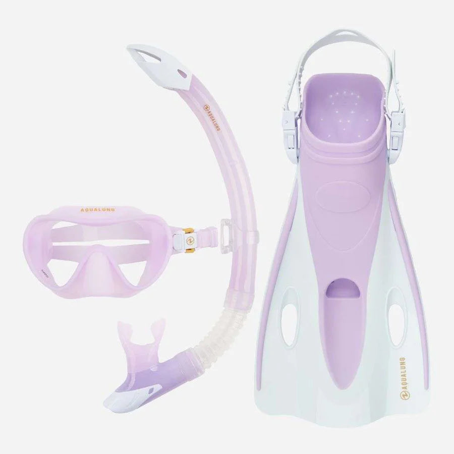 Adults Nabul Snorkel Set (Purple/White)
