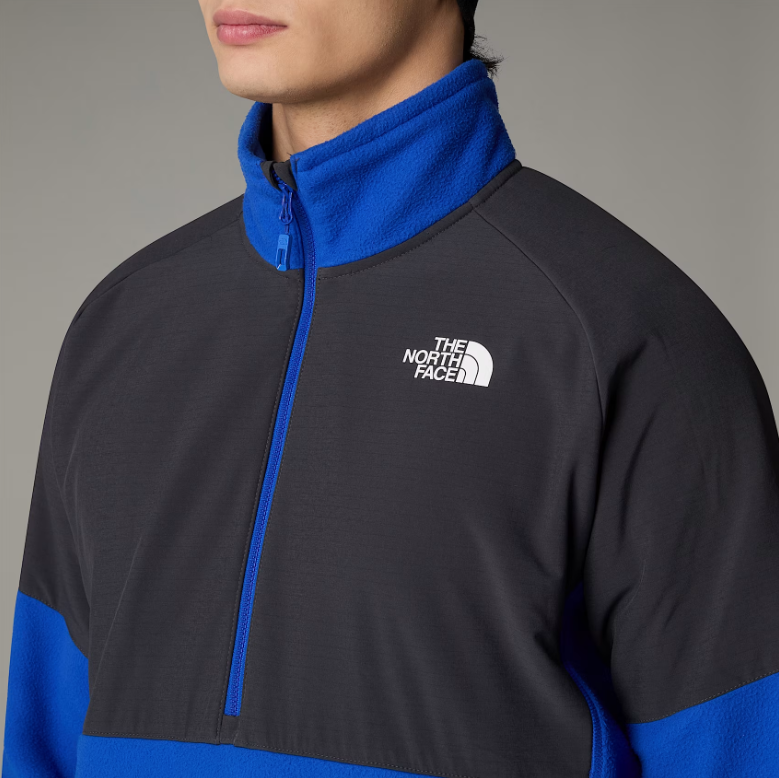 Mens Glacier Heavyweight 1/2 Zip (Blue/Asphalt Grey)