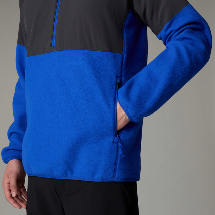 Mens Glacier Heavyweight 1/2 Zip (Blue/Asphalt Grey)