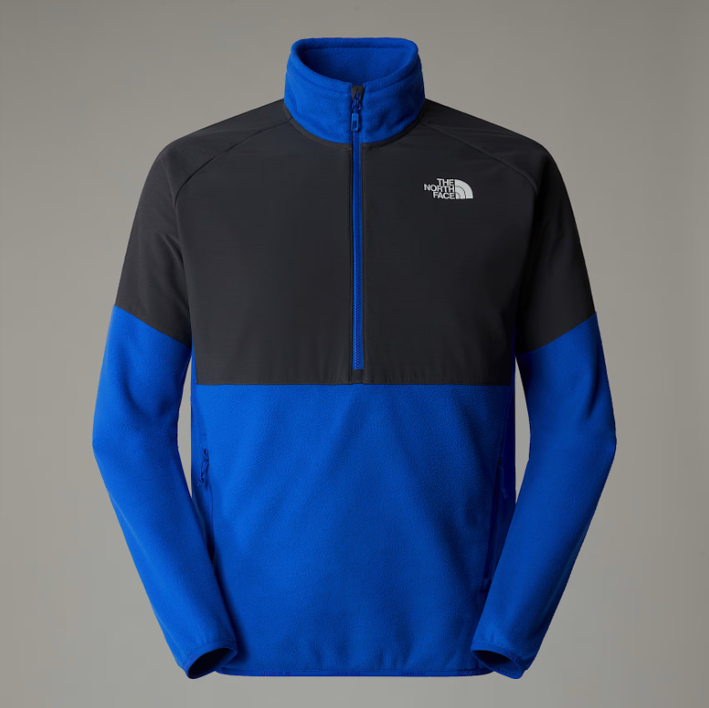 Mens Glacier Heavyweight 1/2 Zip (Blue/Asphalt Grey)