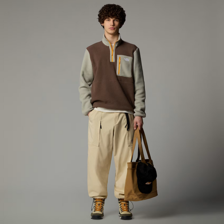 Mens Yumiori 1/4 Zip (Smokey Brown/Clay Grey/Summit Gold)