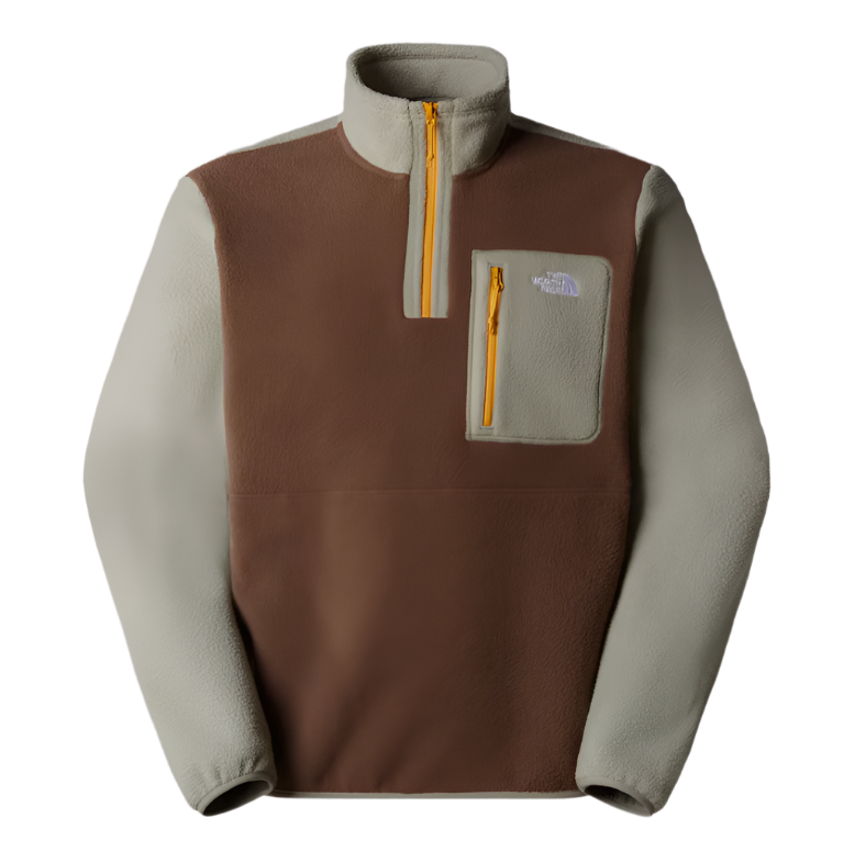 Mens Yumiori 1/4 Zip (Smokey Brown/Clay Grey/Summit Gold)