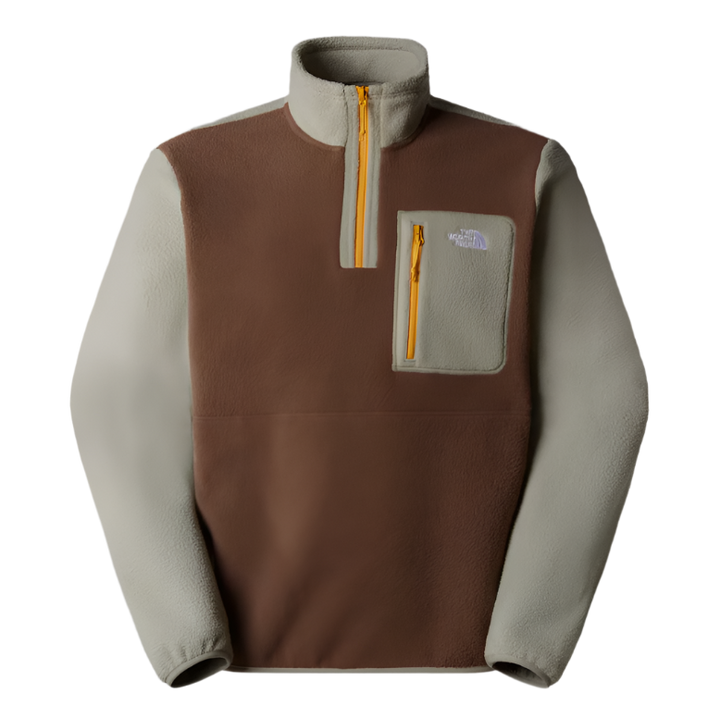 Mens Yumiori 1/4 Zip (Smokey Brown/Clay Grey/Summit Gold)