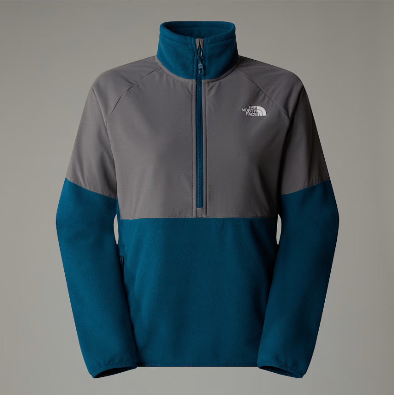 Womens Glacier Heavyweight 1/2 Zip (Midnight Petrol/Grey)