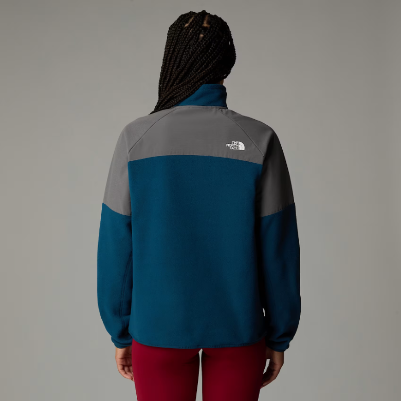 Womens Glacier Heavyweight 1/2 Zip (Midnight Petrol/Grey)