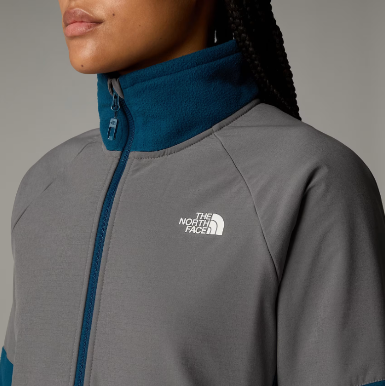 Womens Glacier Heavyweight 1/2 Zip (Midnight Petrol/Grey)