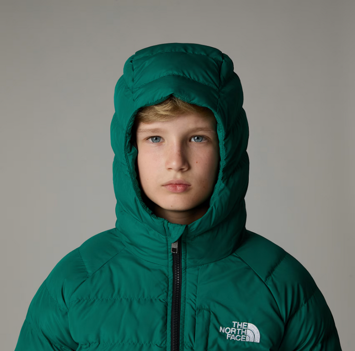 Boys Reversible Perrito Hooded Jacket (Evergreen/Black)