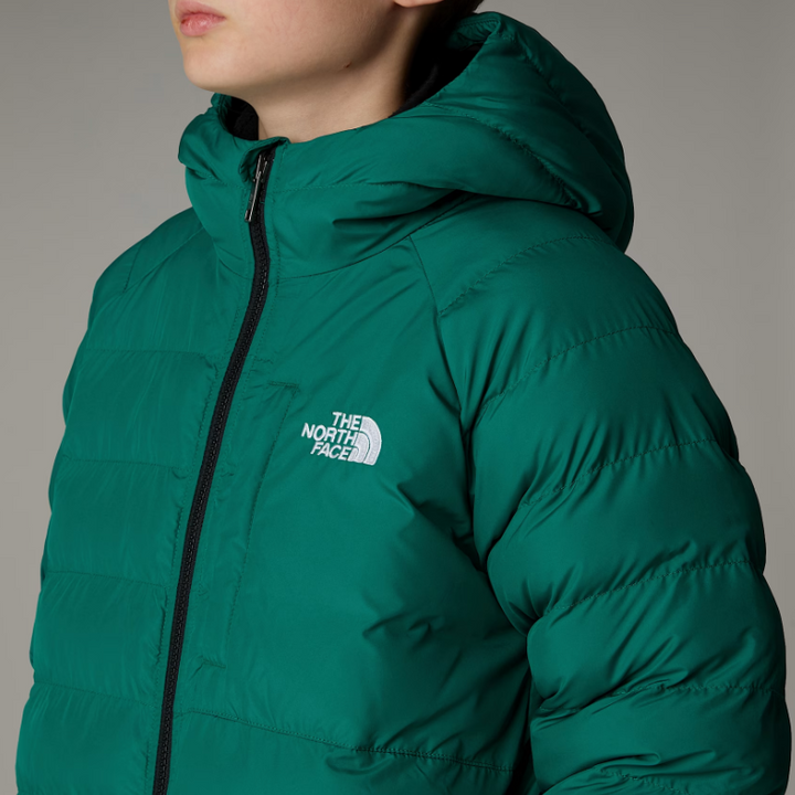 Boys Reversible Perrito Hooded Jacket (Evergreen/Black)