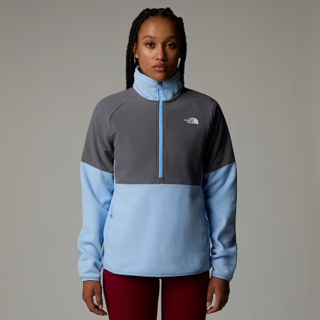 Womens Glacier Heavyweight 1/2 Zip (Cornflower/Smoked Pearl)