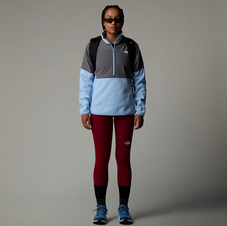 Womens Glacier Heavyweight 1/2 Zip (Cornflower/Smoked Pearl)