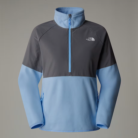 Womens Glacier Heavyweight 1/2 Zip (Cornflower/Smoked Pearl)