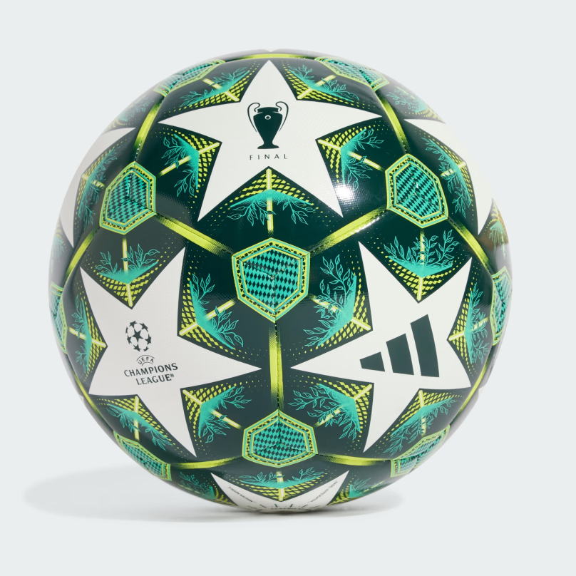 UCL Training 24/25 Knockout Phase Ball (White/Shadow Green)