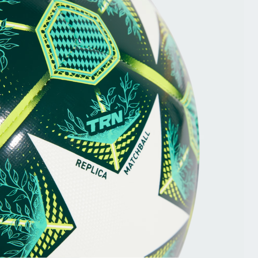 UCL Training 24/25 Knockout Phase Ball (White/Shadow Green)