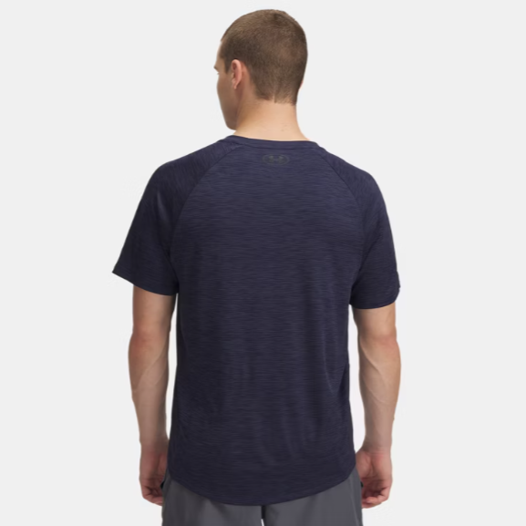 Mens Tech Textured Tee (Downpour Gray/Black)