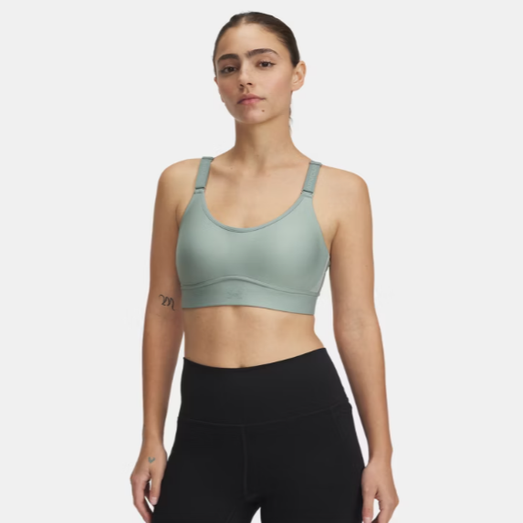 Womens Infinity 2.0 Mid Sports Bra (Silica Green)