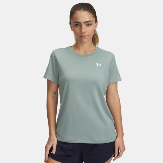 Women's Tech Short Sleeve (Silica Green/White)