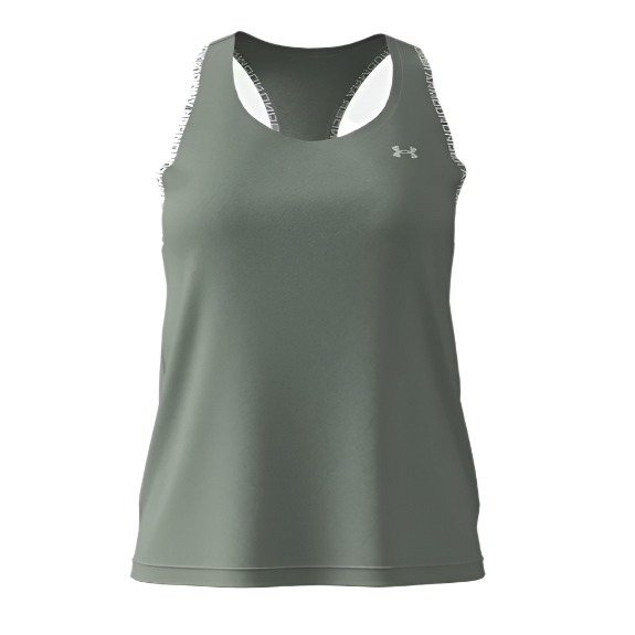 Womens Tech Knockout Tank Top (Silica Green)