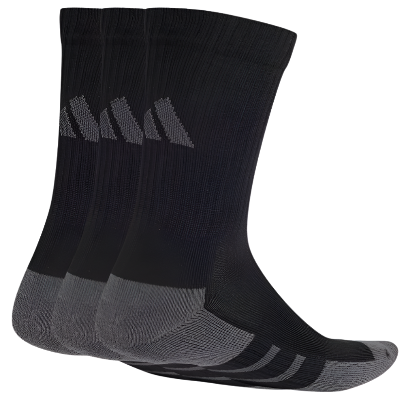 Unisex Essentials Climacool Crew Socks 3 Pairs (Black/Grey)