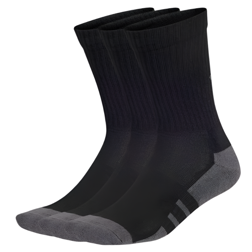 Unisex Essentials Climacool Crew Socks 3 Pairs (Black/Grey)