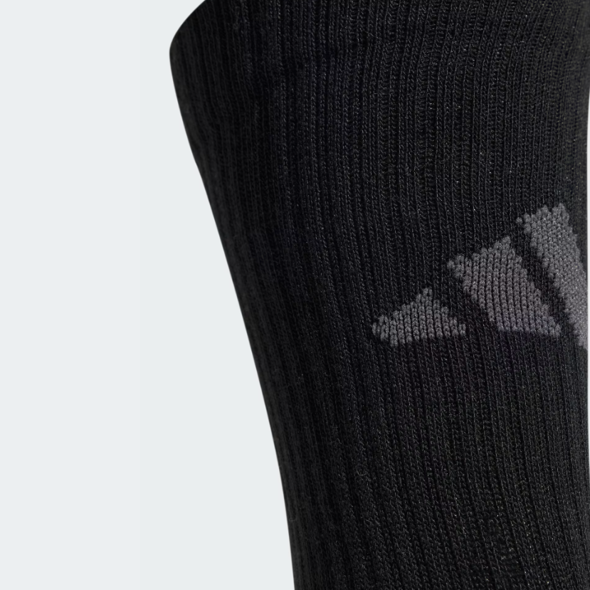 Unisex Essentials Climacool Crew Socks 3 Pairs (Black/Grey)