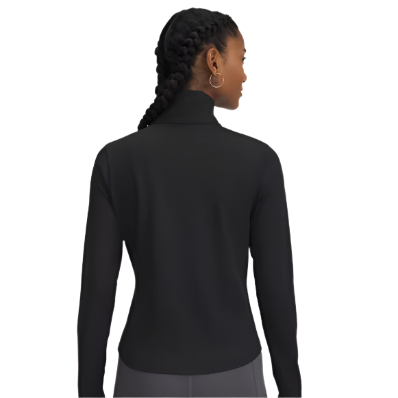 Womens UA Motion ½ Zip (Black/White)