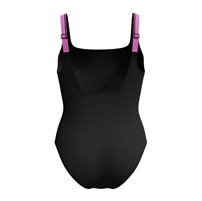 Womens Shaping Contour Eclipse Swimsuit (Black/Pink)