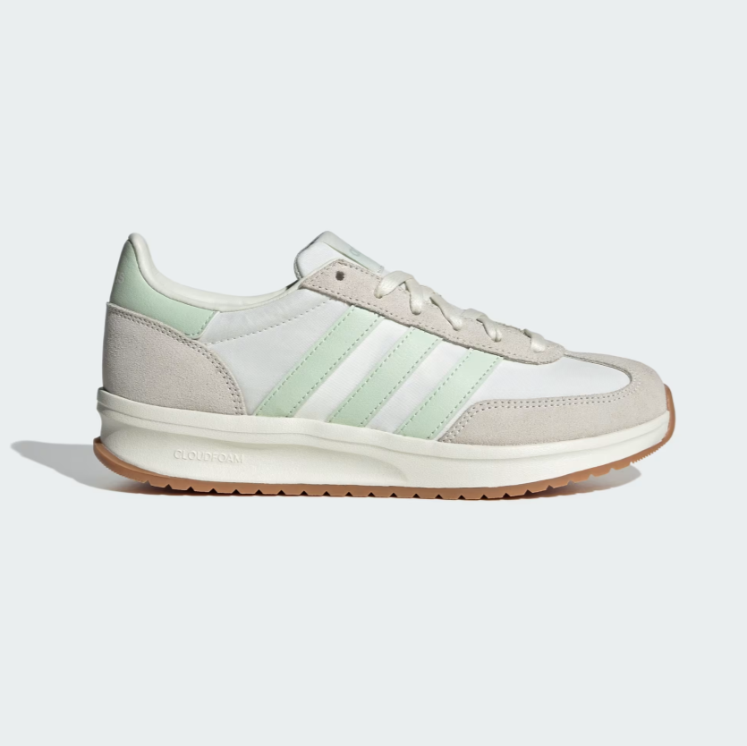 Womens Run 70s 2.0  (Off White/Light Green)