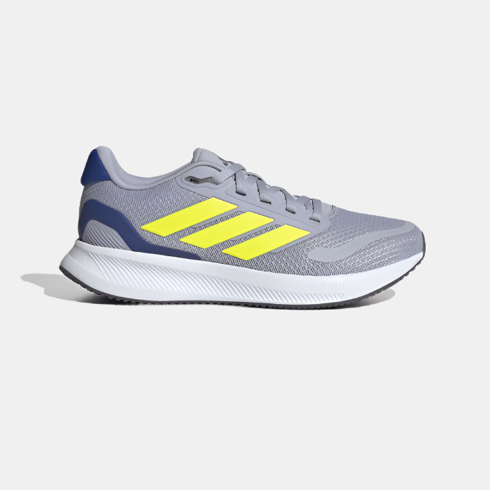 Junior Runfalcon 5 (Halo Silver/Lucid Lemon/Royal Blue)