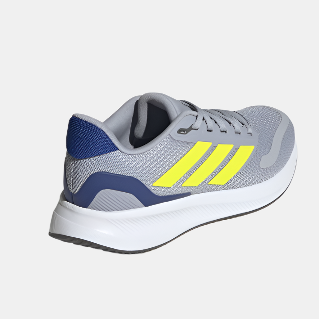 Junior Runfalcon 5 (Halo Silver/Lucid Lemon/Royal Blue)