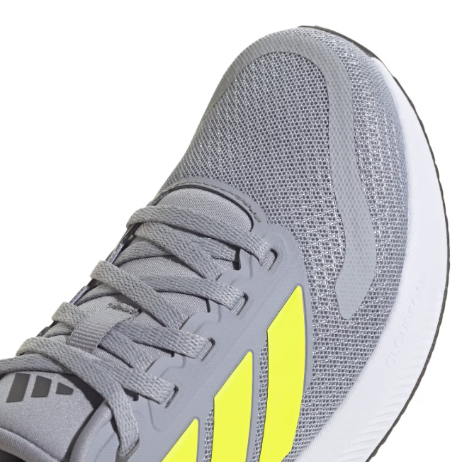Junior Runfalcon 5 (Halo Silver/Lucid Lemon/Royal Blue)