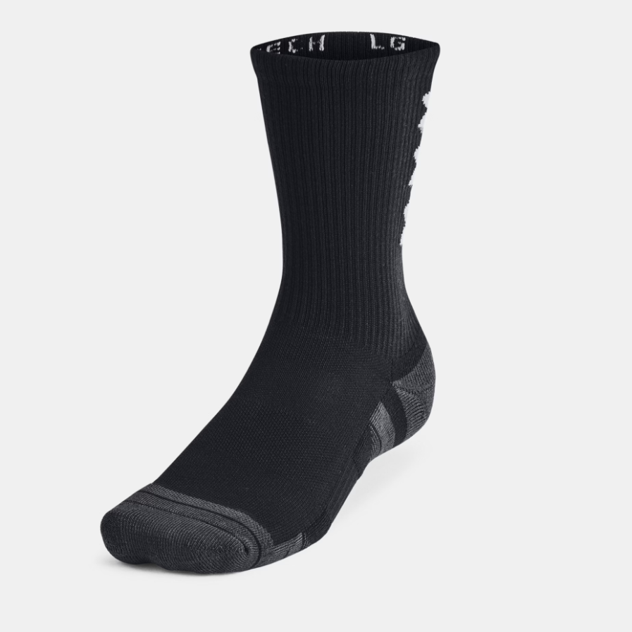 UA Performance Tech Crew Sock (Black/White)