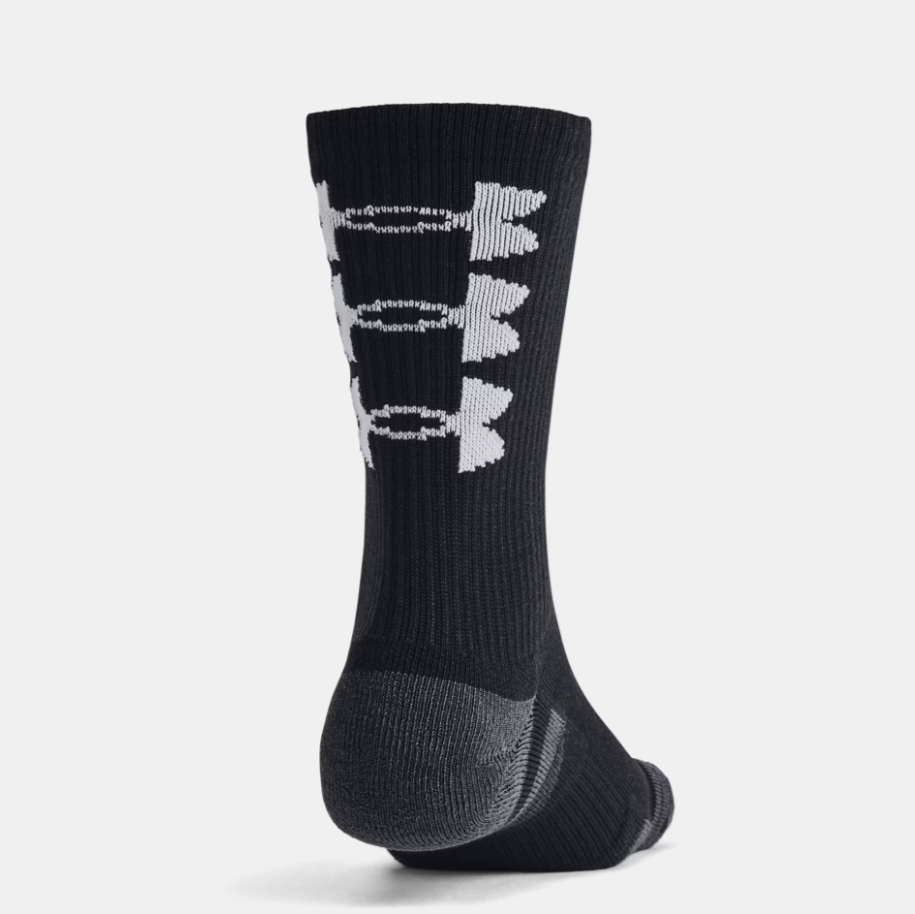 UA Performance Tech Crew Sock (Black/White)