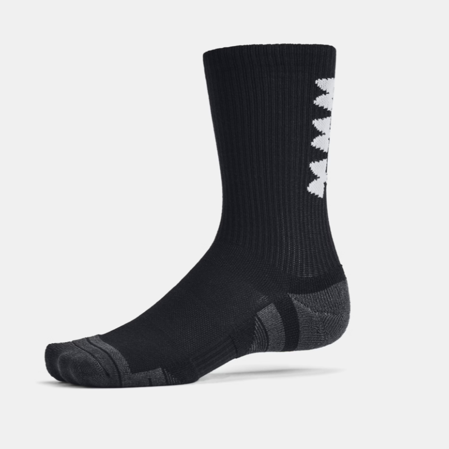 UA Performance Tech Crew Sock (Black/White)