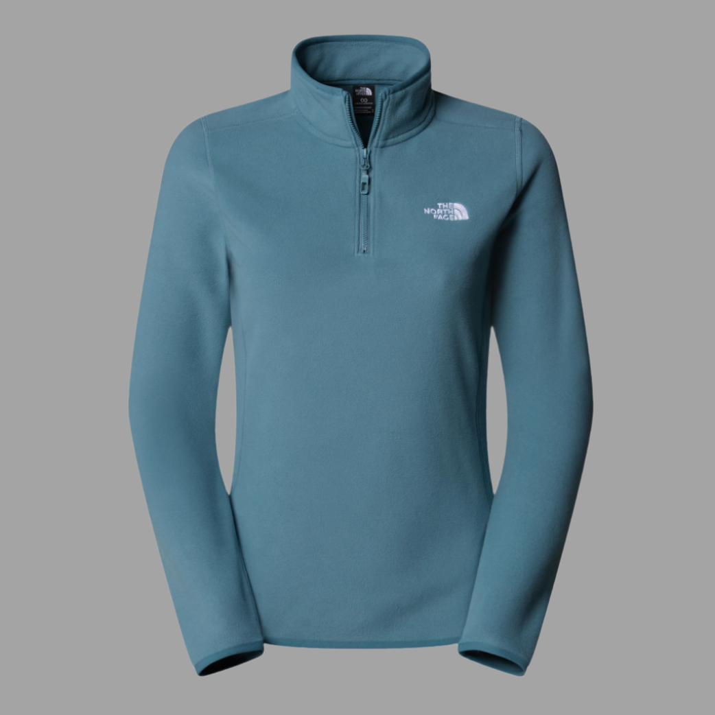 Womens 100 Glacier 1/4 Zip (Stormy Blue)