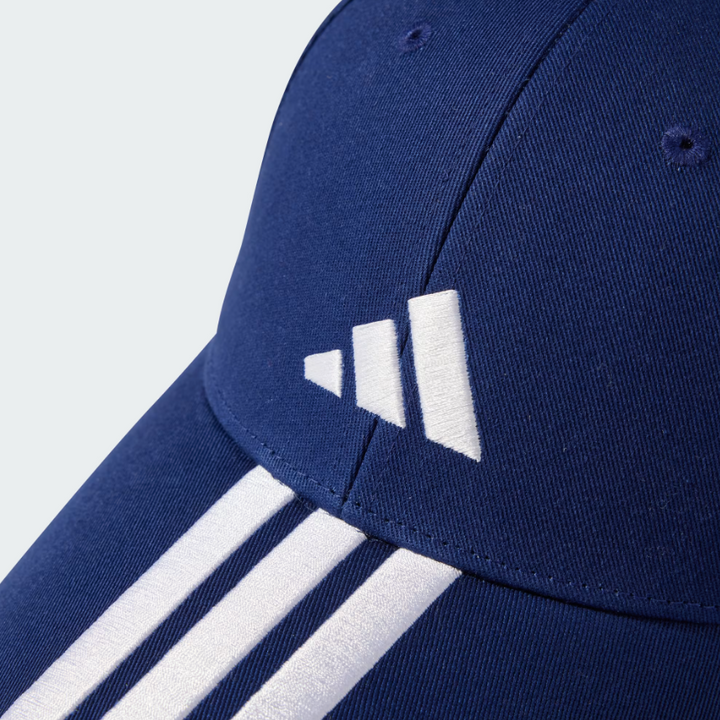 3 Stripe Logo Baseball Cap (Navy/White)