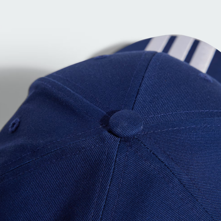 3 Stripe Logo Baseball Cap (Navy/White)