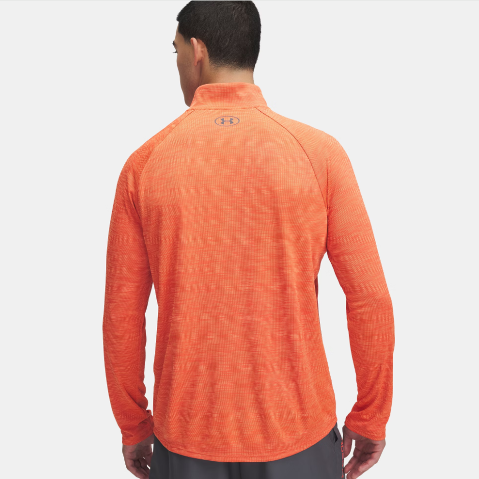 Mens Tech Textured 1/2 Zip (Fire/Ares Red)