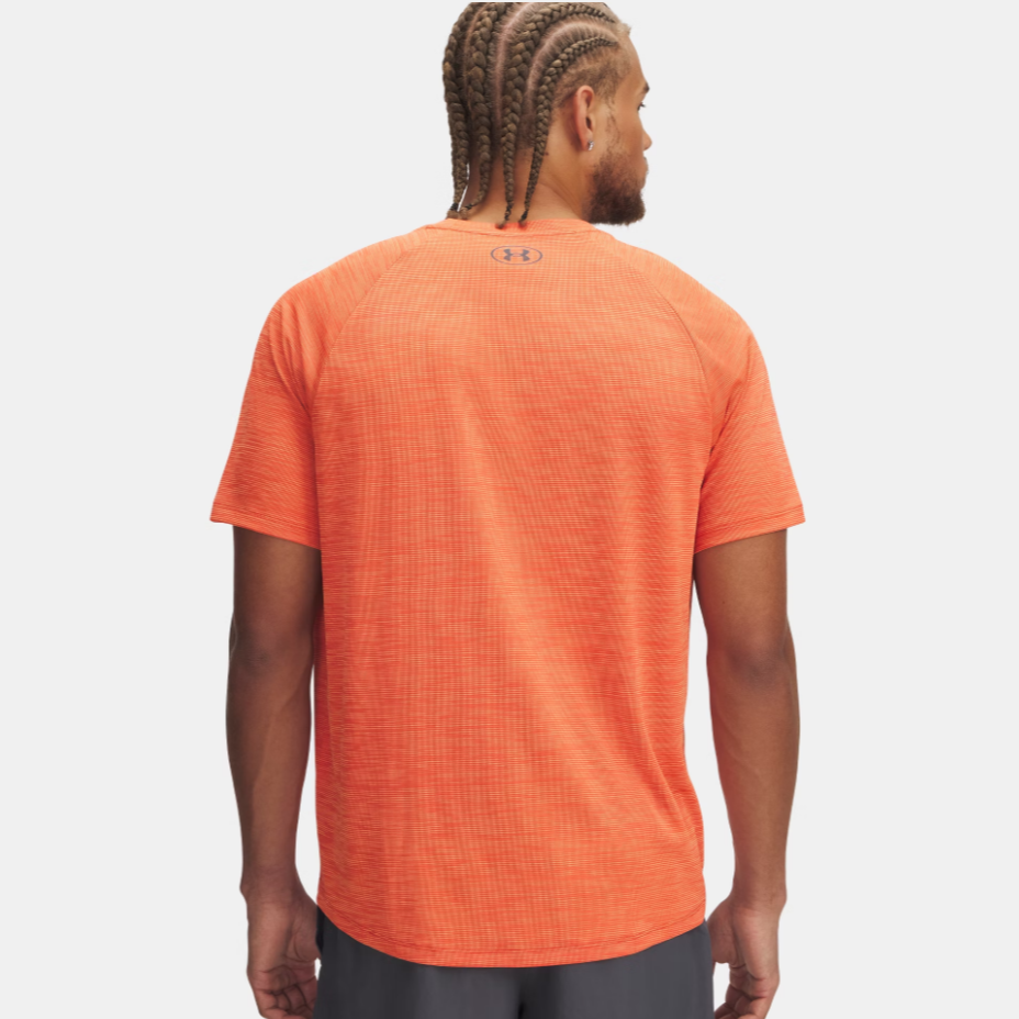 Mens Tech Textured Tee (Fire/Ares Red)