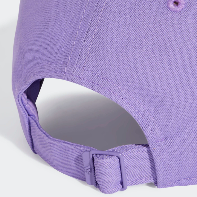 Womens 3 Stripe Logo Baseball Cap (Purple/White)