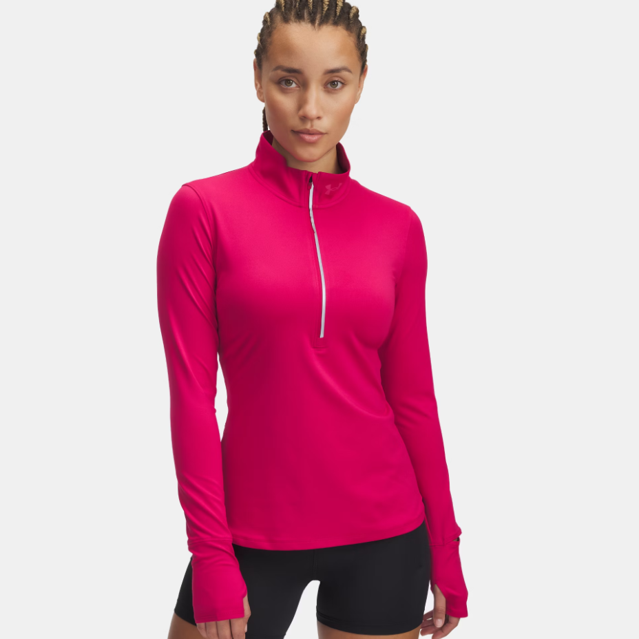 Womens Qualifier Pro Half Zip (Fuschia)