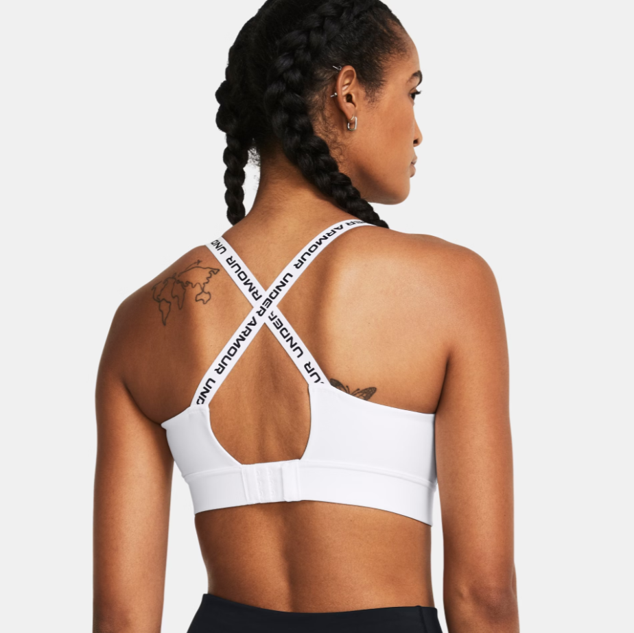 Womens Infinity 2.0 Mid Sports Bra (White)